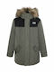 Kerr Kinder Parka Lang mit Kapuze Grau