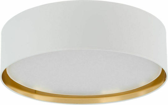 TK Lighting Deckenleuchte 60cm Weiß mit Fassung E27