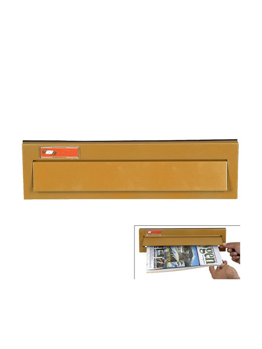 Viometal LTD 805 Mailbox Slot Metal in Gold Color 36.5x33x10cm