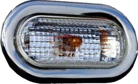 S-dizayn Πλαίσιο Προβολέα Μπροστινό για Ford Fiesta Δαχτυλίδι Φλας Χρώμιο για Ford Fiesta 3/5D 2002>2009 2τεμ