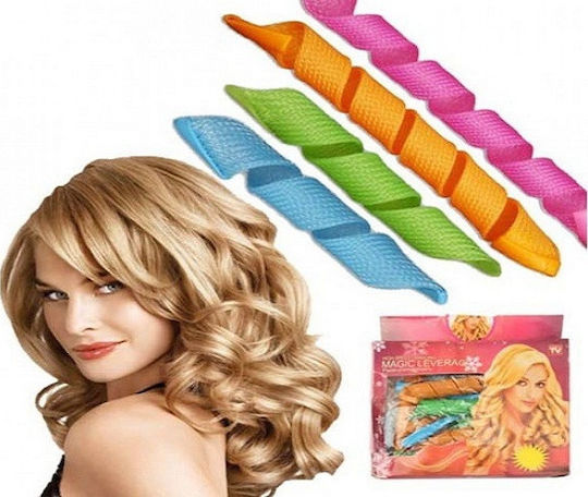 Magic Leverage Rollers for Wavy Curls 16mm in Multicolour Color 16pcs