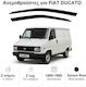 Heko Set of Windbreakers Front Car Dark Fime for Fiat Ducato 2pcs