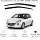 Heko Set of Windbreakers Front Car Dark Fime for Opel Adam 2pcs