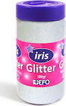+Efo Iris Χρυσόσκονη Glitter Λευκή σε Αλατιέρα 100gr