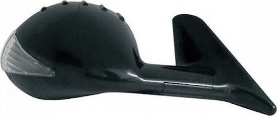 Lampa Car Set Side Mirror Race-8 with Signal Race 8 with Flash Black