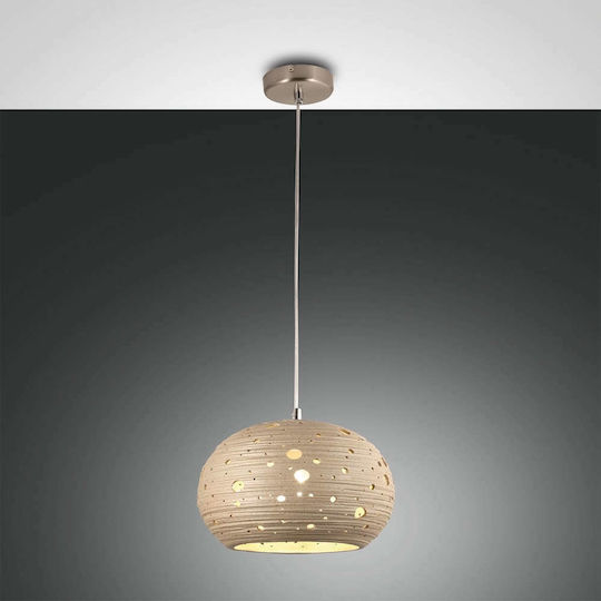 Fabas Luce Corvara Pendant Light Bronze with Socket E27 25cm