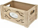 Iliadis Home Decorative Crate Garden Wooden Home in Natural Color 26x16x11cm 26cmx16cmx11cm 72680