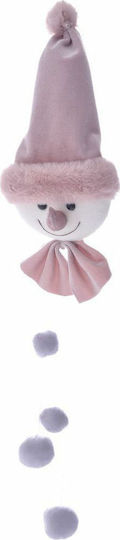 Iliadis Christmas Fabric Figure Ceiling Pendant Pink Height 50cm 2pcs