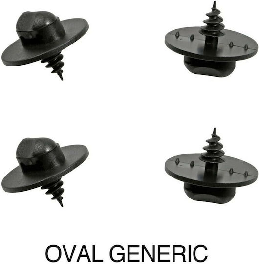 Lampa Car Plastic Clips 4pcs