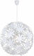 Globo Lighting Stella Pendant Light Single-Light for Socket E27 White