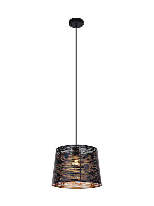 Globo Lighting Becca Pendant Light Black with Socket E27 120x350cm