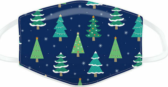 Puckator Cloth Face Mask Large Navy Blue XMASK88L 1pcs