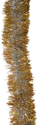 Weihnachtliche Girlande Plastik Silber 200x10cm 1Stück