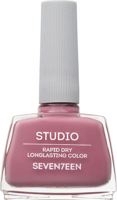 Seventeen Studio Rapid Dry Lasting Color Gloss Βερνίκι Νυχιών Quick Dry Ροζ 136 12ml