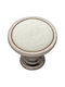 Roline 523 Antik Knopf Möbelgriff aus Porzellan & Metallisch Old Silver / Old Stone Ø33mm 523 523-OLD-SILVER-STONE 1Stück