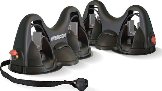 Menabo Himalaya Magnetic Car Ski Mounts Suitable for 2 Ski Pairs & 2 Baton Pairs