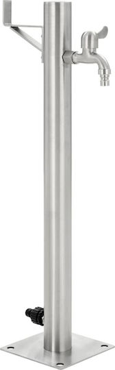 vidaXL Decorative Faucet Garden Stainless Steel Floor Round 65cm 65cmx65cm 45457