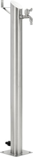 vidaXL Decorative Faucet Garden Stainless Steel Floor Round 95cm 95cmx95cm 45456