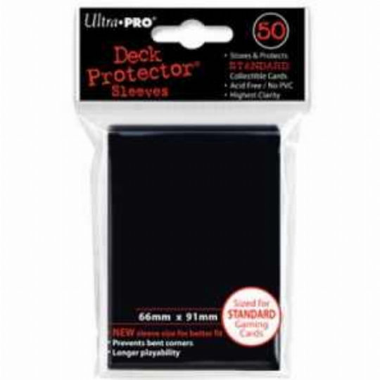Ultra Pro Deck Protector Card Sleeves Standard Size 50τμχ Black