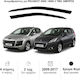 Heko Set of Windbreakers Front Car Dark Fime for Peugeot 3008 / 5008 2009-2017 / 5008 5D 2009+ 2pcs