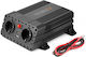 Technaxx Power Invertor Auto 600W pentru Convertirea 12V DC în 230V AC cu 1xUSB