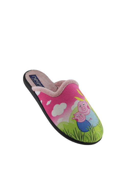 Zak Shoes Παιδικές Παντόφλες Peppa Pig NL1425 Ρόζ
