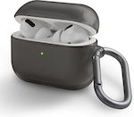 Uniq Glase Hülle Silikon mit Haken in Gray Farbe für Apple AirPods Pro