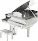 Fascinations Earth Grand Piano Metall Modellfigur Silver 7.5x6.8x5.9cm.