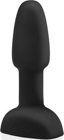 b-Vibe Rimming Plug Petite Анална тапа с възможност за безжична работа и вибрация Black 12.5см