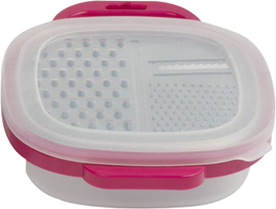 Alpina Appliances Reibe Obst/Gemüse mit Behälter Fuchsia 20x6cm