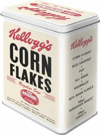 Nostalgic Art Kelloggs Retro Lebensmittelglas mit Deckel Metallisch 3000ml