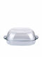 Simax Dutch Oven Rectangle Glass with Glass Cover 42x26cm