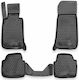 Novline Set of Front and Rear Mats 4pcs Tray Type for BMW Series 1 2004-2011 Gray