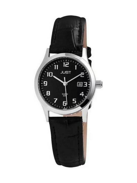 Just Watch Watch with Black Leather Strap JU10118-003