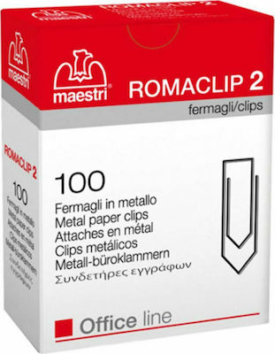 Romeo Maestri No.2 Συνδετήρες 25mm Μεταλλικοί 100τμχ