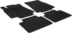 Gledring Set Front and Back 4pcs for Mercedes-Benz A Class 2004 Black