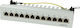 LogiLink Panou Patch Ecranat pentru Rack 1U 12 Porturi cat6 Gri