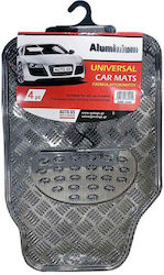 Auto Gs Set Covorașe Față și Spate Universal 4buc din Aluminiu Carbon Negre