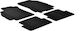 Gledring Set of Front and Rear Mats 4pcs for Renault Fluence 2009-2016 Black