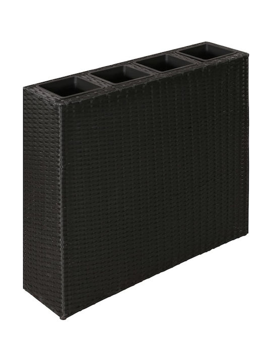 vidaXL Planter Box 79x76cm în Culoare Negru 41084