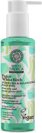 Natura Siberica Polar White Birch Purifying & Balancing Peel for Oily & Acne Prone Skin Маска За Лице за Почистване 145мл