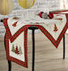 Whitegg FQCM190657 Christmas Fabric Tablecloth Ornament L180xW40cm