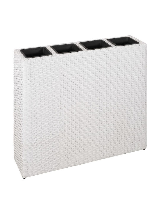 vidaXL Planter Box 79x76cm în Culoare Alb 45427