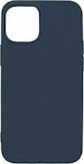 iNOS Soft Silicone Back Cover Blue (iPhone 12 mini)