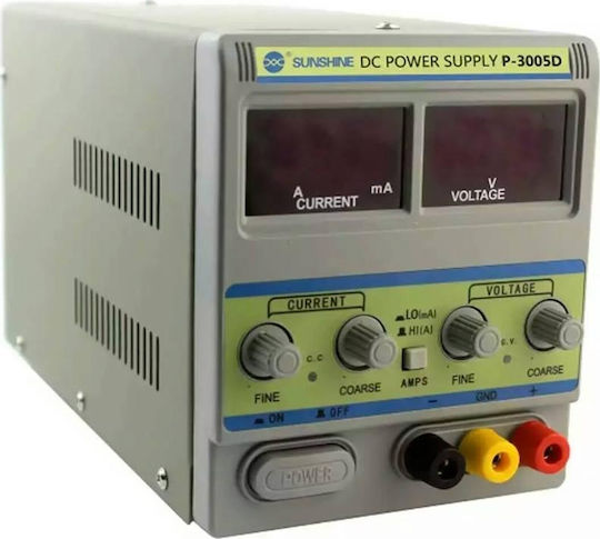 Sunshine Laboratory Power Supply with 1 Channel 30V 5A P-3005D