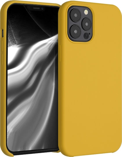 KWmobile Soft Flexible Back Cover Silicone Yellow (iPhone 12 Pro Max)