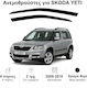 Heko Skoda Yeti 5D 2009 Σετ Ανεμοθραύστες Αυτοκινήτου Μπροστινοί Σκούρο Φιμέ για Skoda Yeti 2τμχ