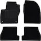 Cik Set of Front and Rear Mats 4pcs from Carpet for Ford Focus Black