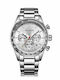 Mini Focus Herrenuhr 44mm Batterie mit Silber Metallarmband