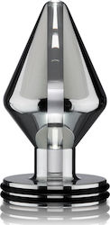Electrastim Maxi Classic Electro Butt Plug Πρωκτική Σφήνα με Δόνηση Large Ασημί 8.5cm